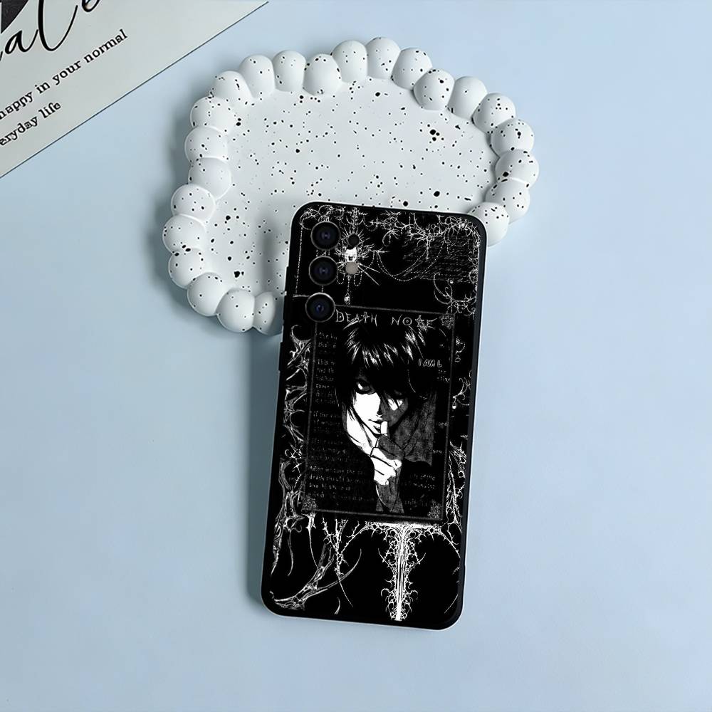 D-Death- Note-  Classic anime Soft Silicone Case for Samsung S25, S24, S21, S22, S23, S30, Ultra, S20, Plus, FE, Lite-Black