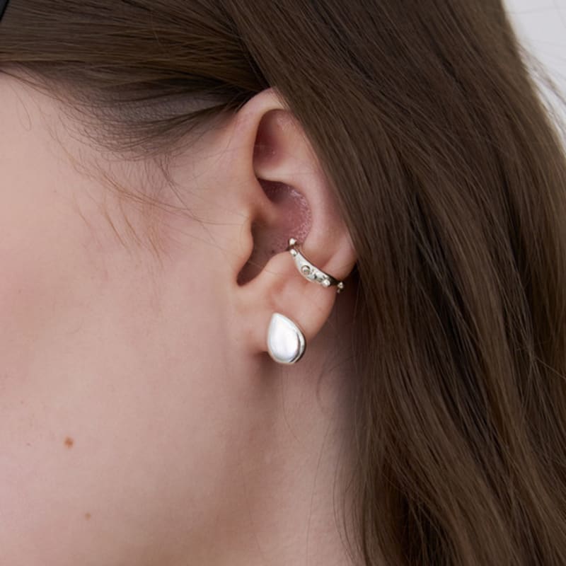 STILL INSTANT Rose with Dew - Earring 02