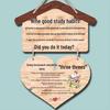 Children's Inspirational Growth Sign: Family Rules & Study Motivational Slogans