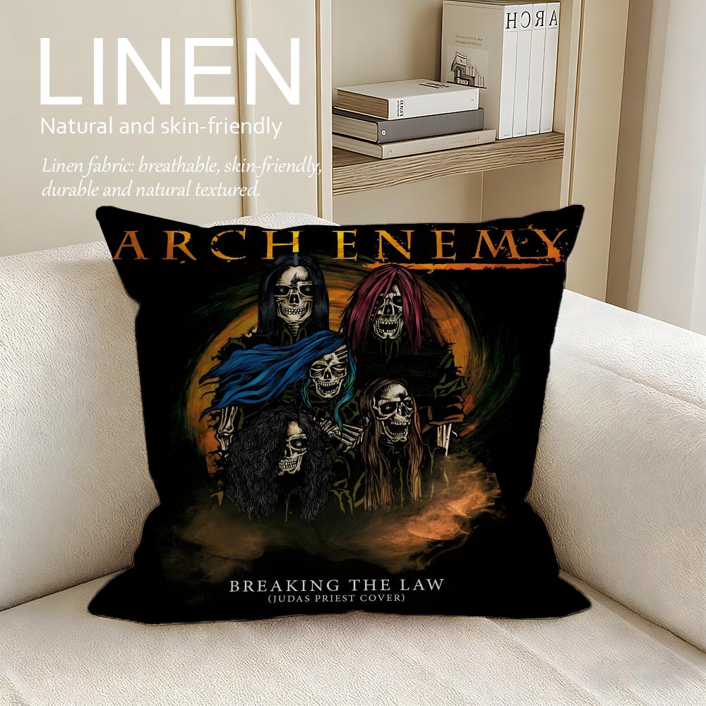 Music Arch Enemy Cushion Cover Pillowcase Set Pcs x x Breathable Washable Sofa Cushion Cover