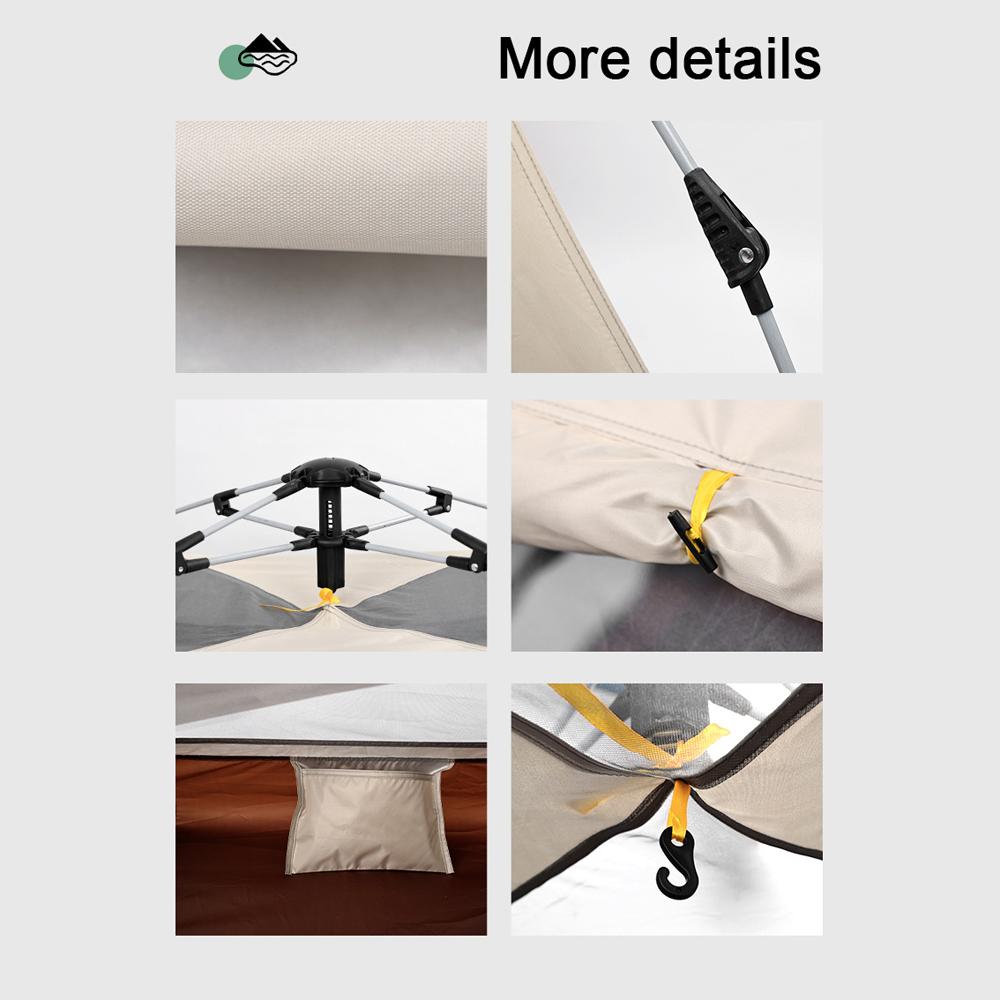 Selbstfahrendes Reise-Campingzelt im Freien, automatisches, schnell öffnendes Zelt, tragbar, regenfest