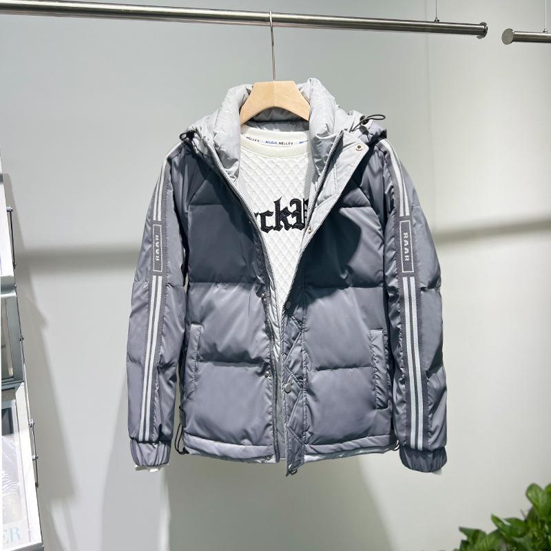 

Белая утиная пуховая куртка мужская зимняя новая модная рабочая одежда красивая теплая куртка утолщенный свободный верх 5XL