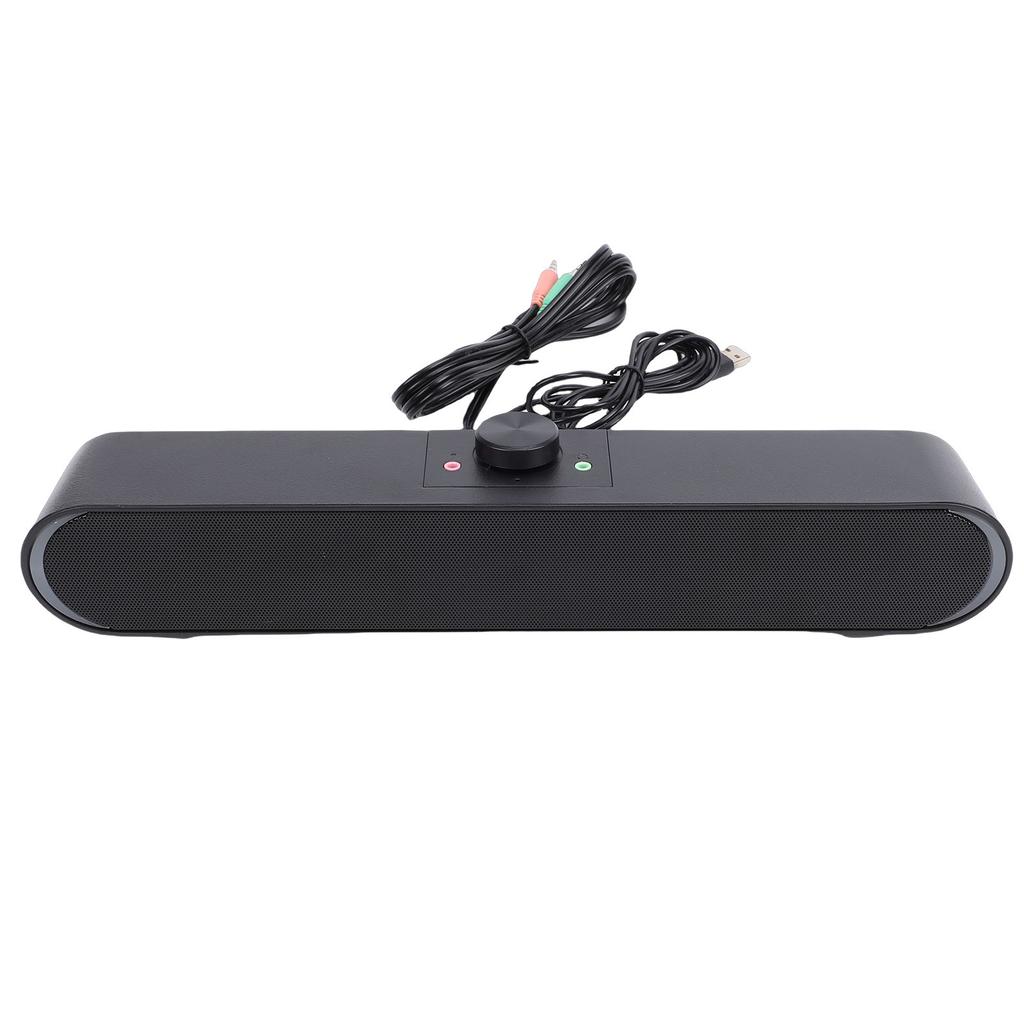 Computer Speaker Compact Immersive 3D Sound USB Speaker with Ambient Lights 3.5mm   for Laptop