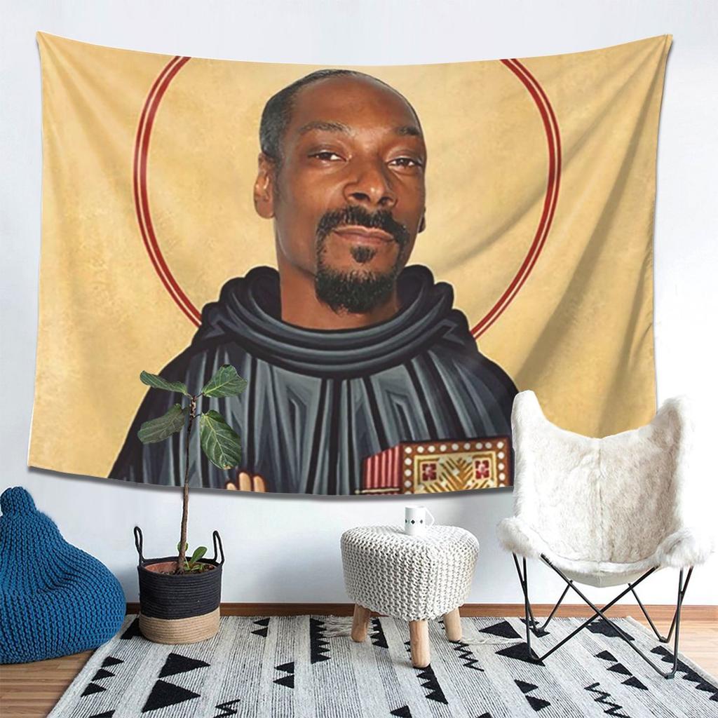 Snoop Dogg wird zum Jesus Wandteppich Ästhetische Heimdekoration Wandteppiche für Wohnzimmer Schlafzimmer