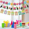 1set Hawaiian Party Banner Flamingo Surfboard Hawaii Creative Beach Element Aloha Luau Party Decor Tropical Hawaii Banners