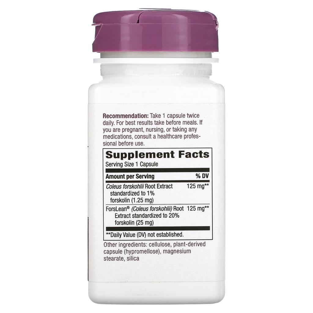 Nature'S Way, Forskohlii, 125Mg, 60 Veggie Caps