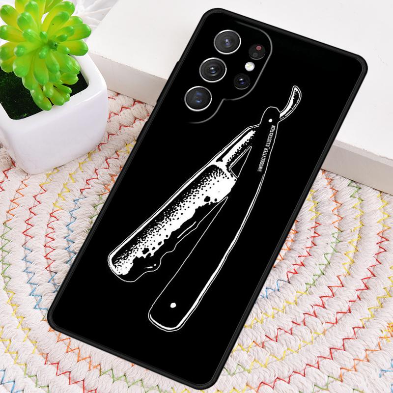 

Hair Stylist Tools Silicone Phone Case For Samsung Galaxy note 10 pro S26 S25 S24 S23 S22 S21 Plus S25Ultra Capa Cover Galaxy S24 FE