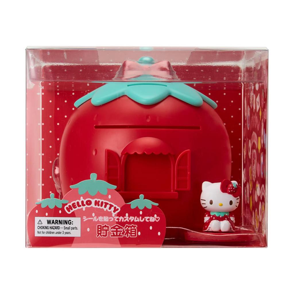 Sanrio Hello Kitty Piggy Bank Strawberry House Shape 396834