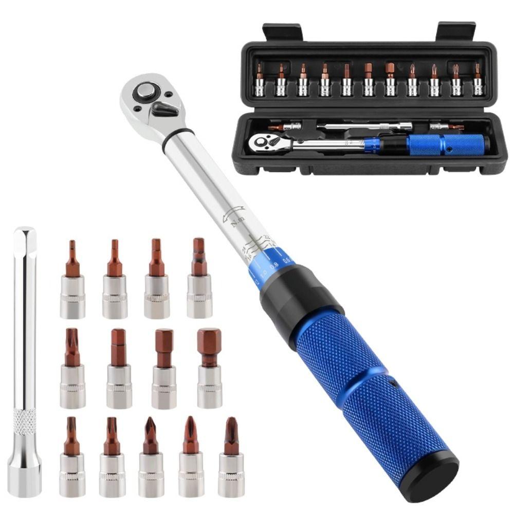 

2-24N.m Bicycle Automotive Tool 1/4 Inch Ratchet Torque Wrench Set Torque Wrench Mountain Bike Only Torque Wrench