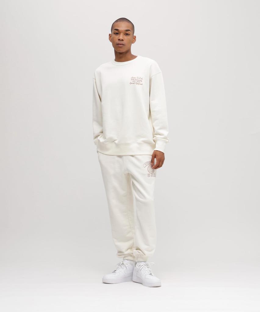 AVIREX 50th Varsity Crewneck Sweat Men's 2XL 033 Off-white 783-5232004
