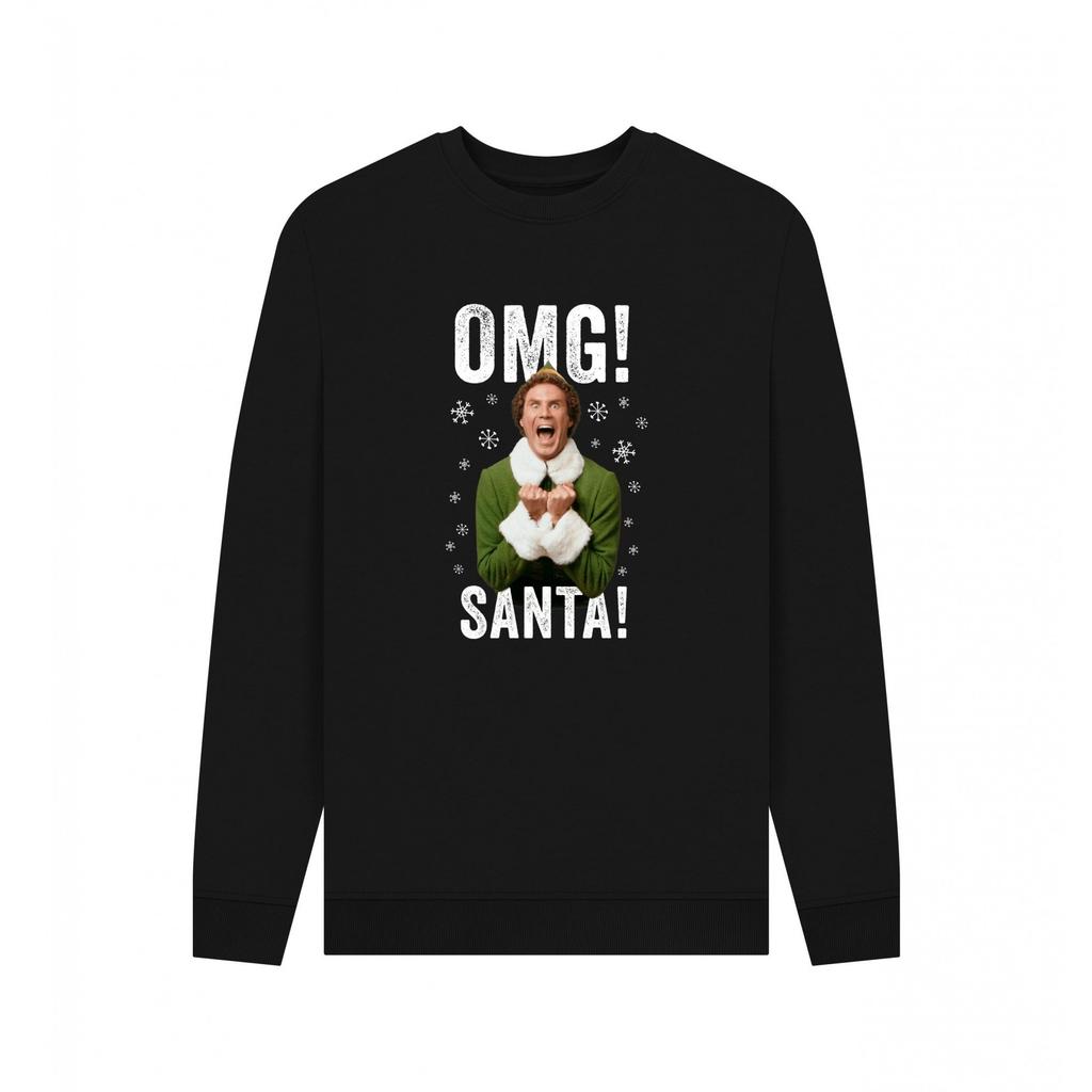 Elf Unisex Adult OMG Santa Sweatshirt