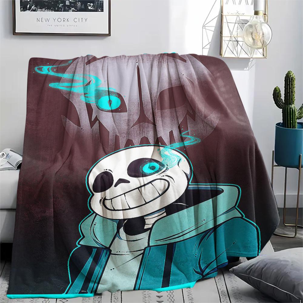 1PC Underlate Print Flannel Blanket, High quality Comfortable for All Seasons, Home Decor, Warmth and Comfort, Perfect for Christmas Gifts232