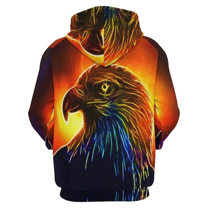 America Eagle Graphic Hoodie Męska odzież 3D Hawk Emblem Printed Nowość w bluzach z kapturem Kobiety Harajuku Fashion y2k Pullover Hooded Hoody