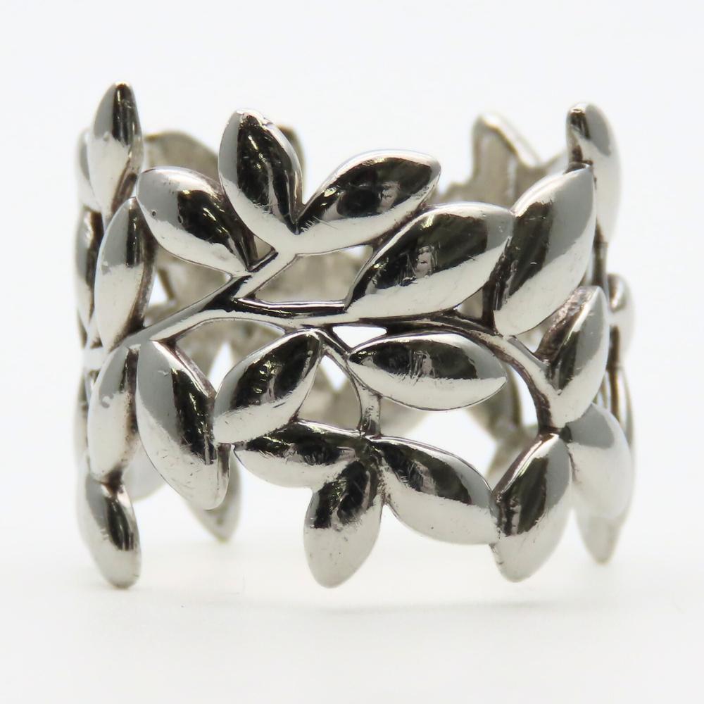 Used TIFFANY&Co. Ring Olive Leaf EU#49 Silver925 4.9g Silver Paloma Picasso