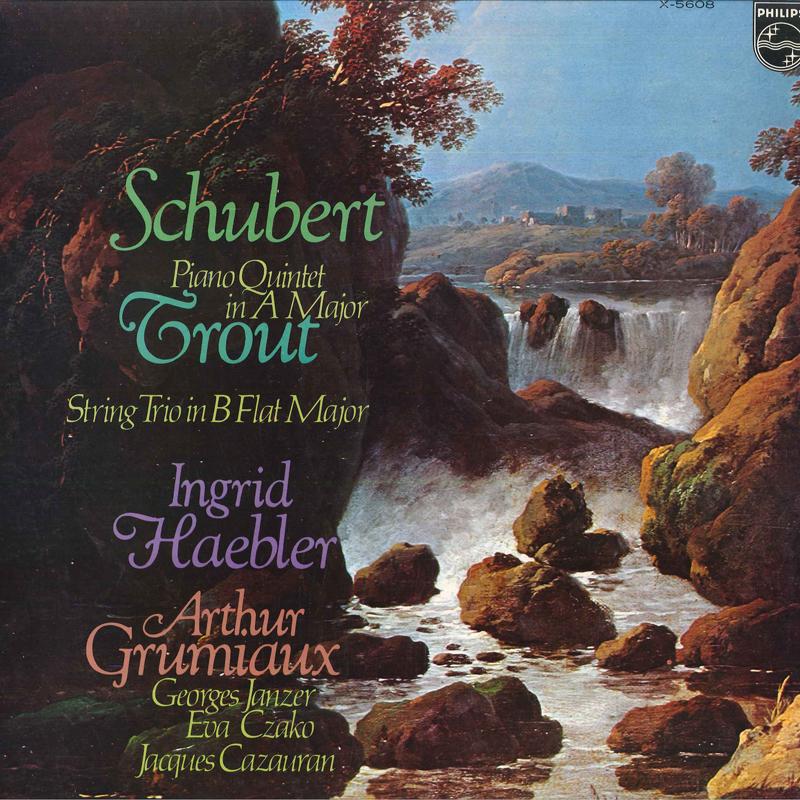 

LP Record INGRID HAEBLER, ARTHUR GRUMIAUX, GE - Schubert Piano Quintet In A Major X5608 PHILIPS 1974 Japan Obi Classical Used