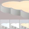 Creative White Cloud LED Ceiling Light Children's Bedrooms  Stepless Dimming Study Lamp with Remote Control Kitchen Lighting