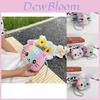 Adorable Cartoon Cat Pu Leather Mini Shoulder Bag For Kids Animal Print