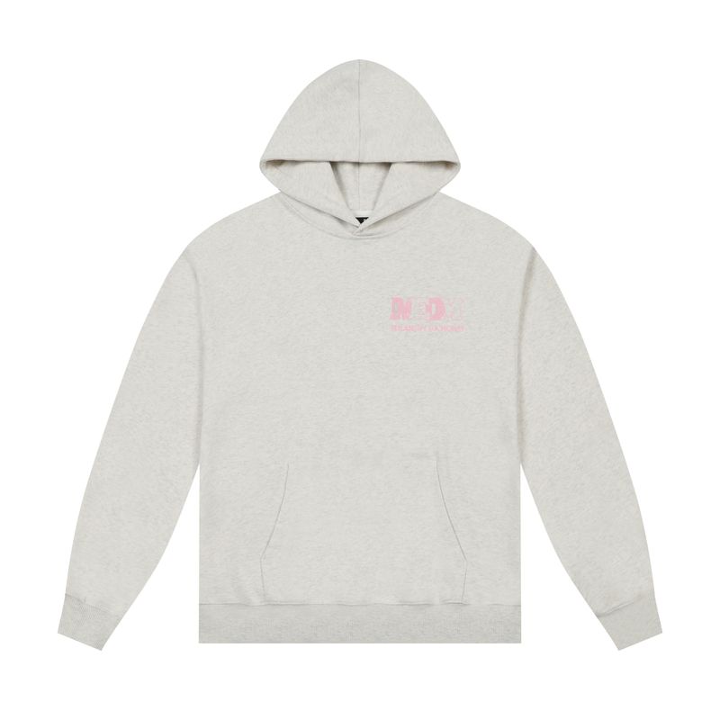 

Medm Macaron Letter Embroidered Hooded Sweatshirt for Men, Spring and Autumn Casual Tops, Trendy Printed Hoodie Jacket Gray X L