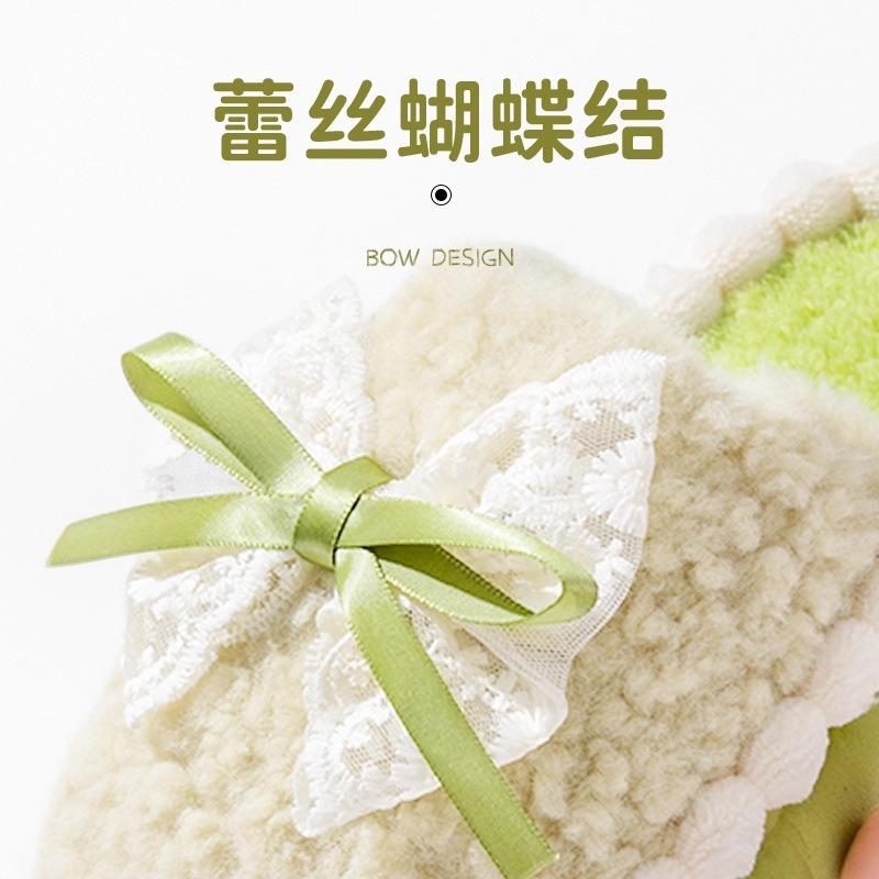 New Indoor Home Thick-soled Thermal Bag Heel Mao Mao Shoes Confinement Cotton Shoes Women's Cotton Slippers Women's Autumn and Winter