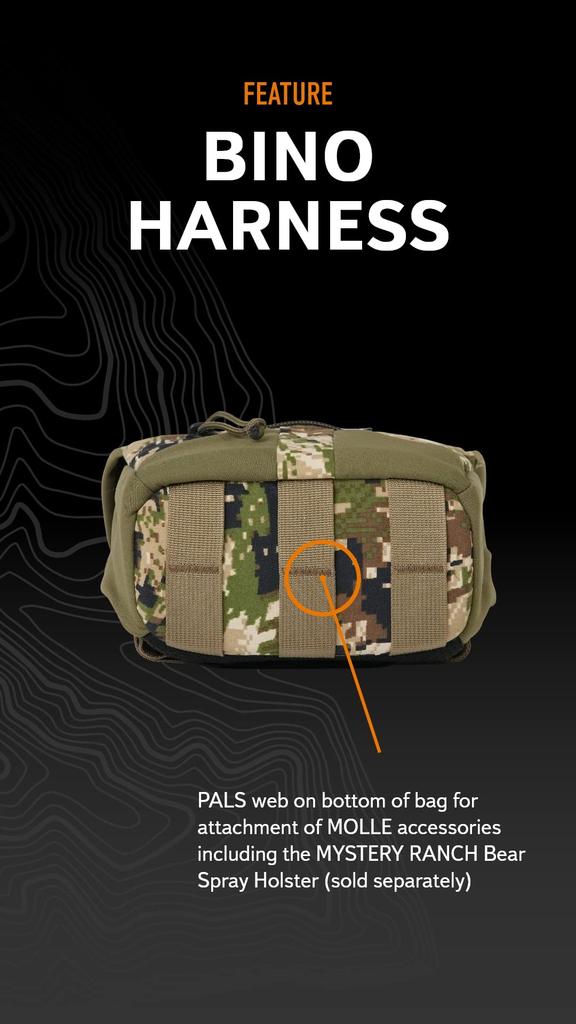 Mystery Ranch Binocular Harness 12x Chest Rig Binocular Case Tactical Pouch Wild Country Hunting Optifade Bino Harness 12x Outdoor, Subalpine,