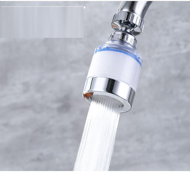 Kitchen Faucet Water Filter Attachment High Pressure Shower Head with Replaceable Filter Cartridge Easy Installation for Home Use