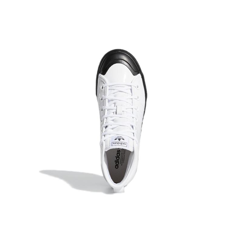 Adidas Nizza Rf Platform Mid White Black Women's Sneakers FY7606