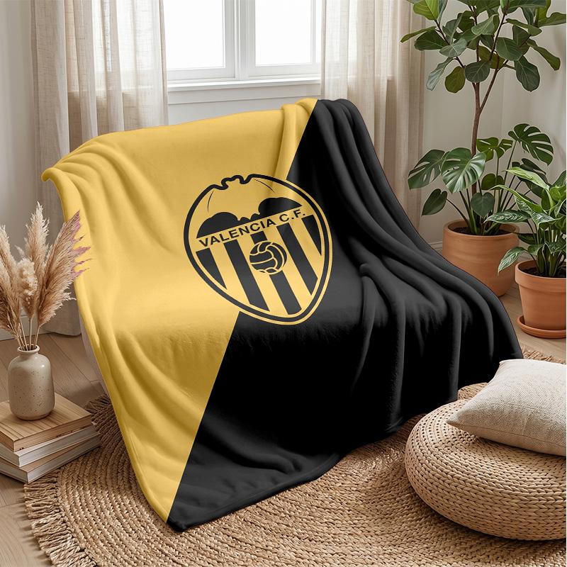 Valencia FC Soft Flannel Fleece Blanket Lightweight Cozy Warm Throw Blanket For Sofa Bed Home Decor