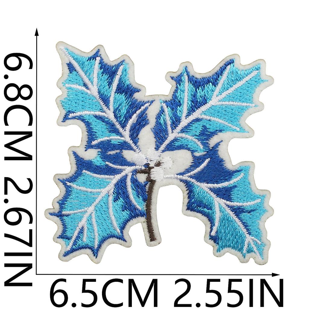 Christmas Theme Embroidery Cloth Sticker Bag Clothes Decoration Snowflake Bell Patch Sticker Gift Computer Embroidery Stamp Ironing