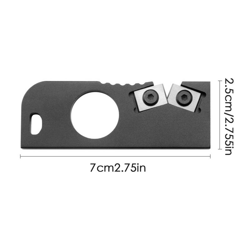 Cutter-Schärfer, Cutter-Schärfwerkzeug zur Restaurierung im Freien, tragbarer Wolframstahl-Schärfer für die Küche im Freien, Camping