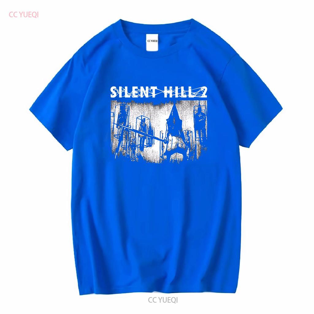 Silent Hill Pyramid Head Limited T Shirt Japanese Horror Survival Game Sh long or short sleeves vintage Washed Comfortable