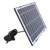 Security Camera Solar Panel Professional Efficient 10W Low Power Type C Dual Bracket Solar Charger for Outdoor Camera Emergency Light