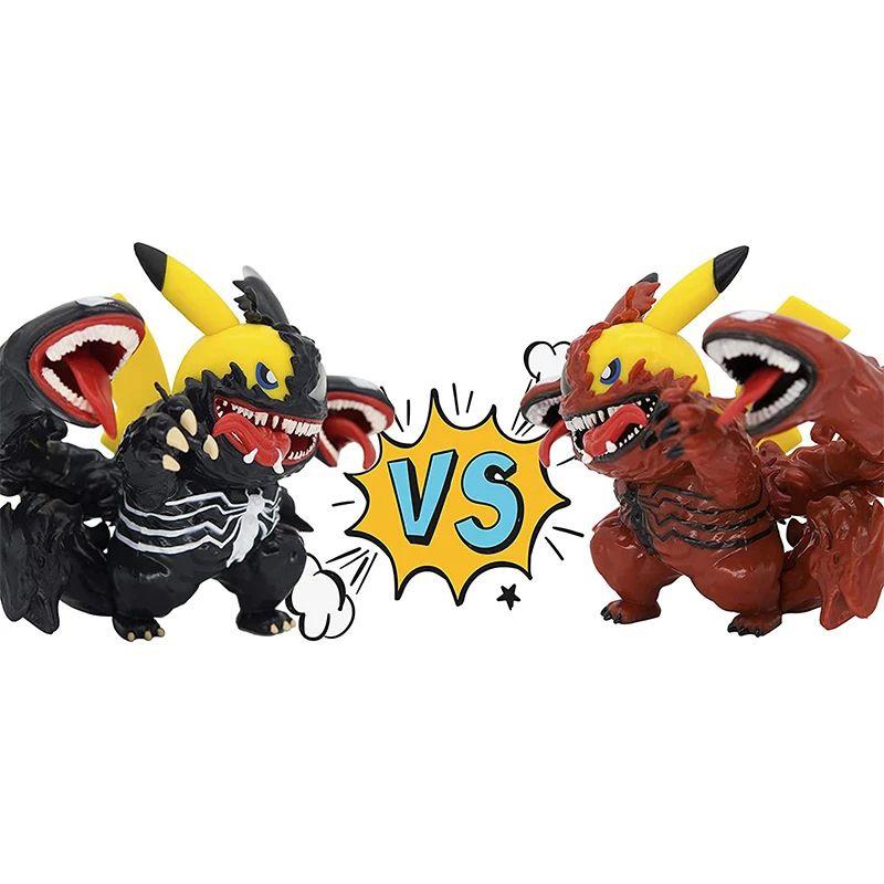 Adorable Venom Carnage Pikachu Action Figure High-quality Anime Toy Model For Kids