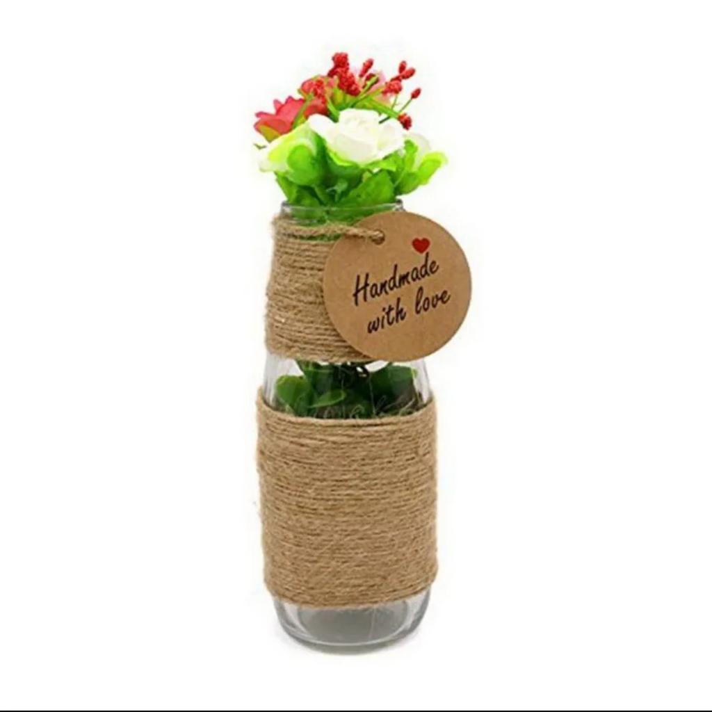 Bulk Pack Heart-Shaped Handmade Gift Tags - 100/200/300pcs round Brown Kraft Paper with Hemp Rope for Hanging Decor