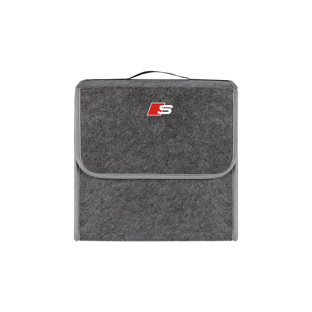1Pcs Car Soft Felt Storage Bag Organizer Cars Foldable Trunk Bag For Audi S5 S6 S7 S4 S8 TT TTS A4 B8 A3 B6 A6 C7 C6 B7 Q5 Q7 C5 A5 B5 A7 A1 Q3 A8L Q8