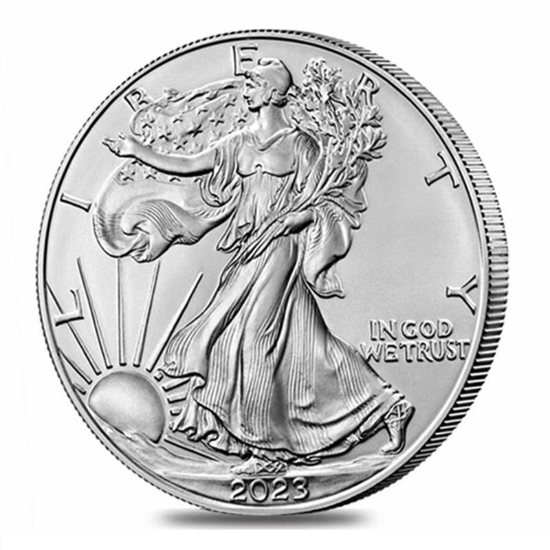 Moneta pamiątkowa Statua Wolności, 2011-2024, moneta Eagle Ocean, posrebrzana, medal pamiątkowy