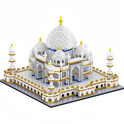 World Famous Architecture Model Building Block Set DIY Taj Mahal Louvre Eiffel Tower Ideal Christmas and Holiday Gifts for Kids