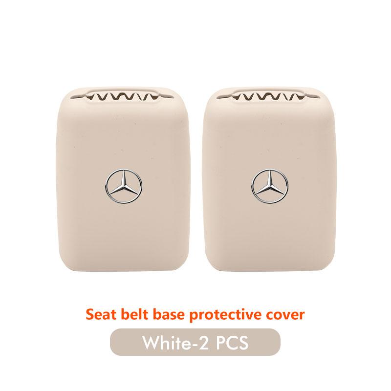 2pcs Silicone Car Seat Safety Belt Protection Buckle Clip Cover For Mercedes Benz AMG A C E S G Class W201 W210 W108 W204 W205