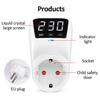 Adjustable Voltage Protector Socket with 16A/15A Rating - AC 230V/110V Surge Protection for Refrigerator and Home Appliances