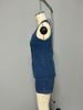 2025 Women's Fashion Sleeveless High-Waisted Denim Shorts Set