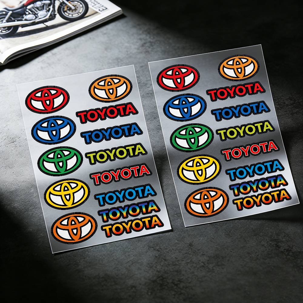 FOR TOYOTA TRO GR All Purpose Reflective Waterproof Scratch Blocker Decal Car Bike Helmet Cup Refrigerator Decorative Stickers
