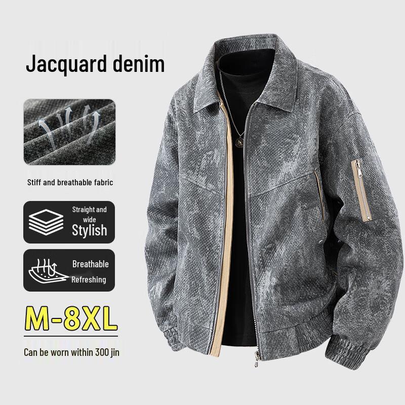 Men's Casual Loose Fit Denim Jacket