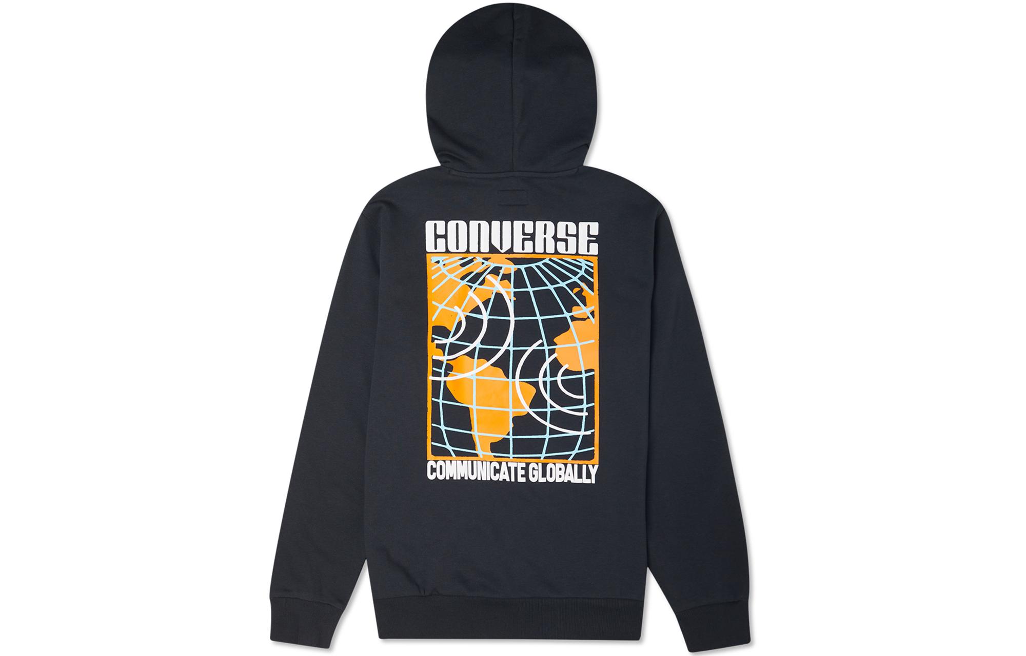 Converse Sweatshirts Men s Ink Black Hooded Moderate Regular 10022264-A01 S