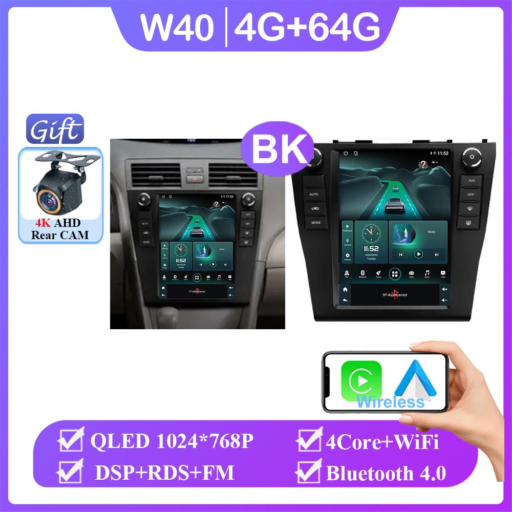Android 14 9.7 Inch NO 2din Carplay Android Auto For Toyota Camry 6 XV 40 50 2006 - 2011 Car Radio Multimedia Player Navigation