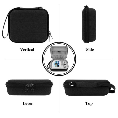 Geekria Programmable Keyboard Carrying Case Compatible with Elgato Stream Deck Neo, Hard Shell Protective Cover and Travel Bag (Dark Gray)