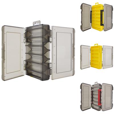 12/14 Compartments Fishing Tackle Box Double Sided
