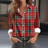Women's Shirt Blouse Print Button Long Sleeve Casual Basic Shirt Collar Regular Top