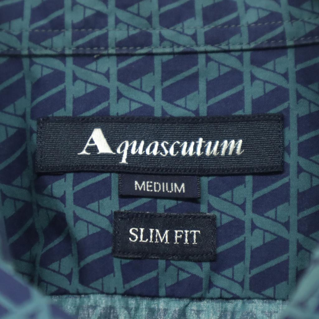 Beauty products Aquascutum made in Japan Overall handle Short sleeve Cotton shirt Men's Used