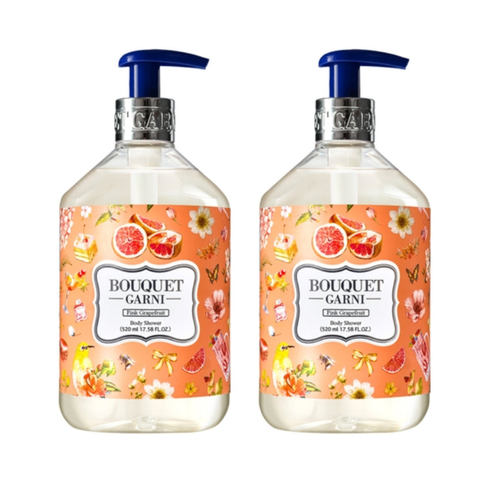 Bouquet Garni Pink Grapefruit Body Shower 520ml*1Pc/2Pcs