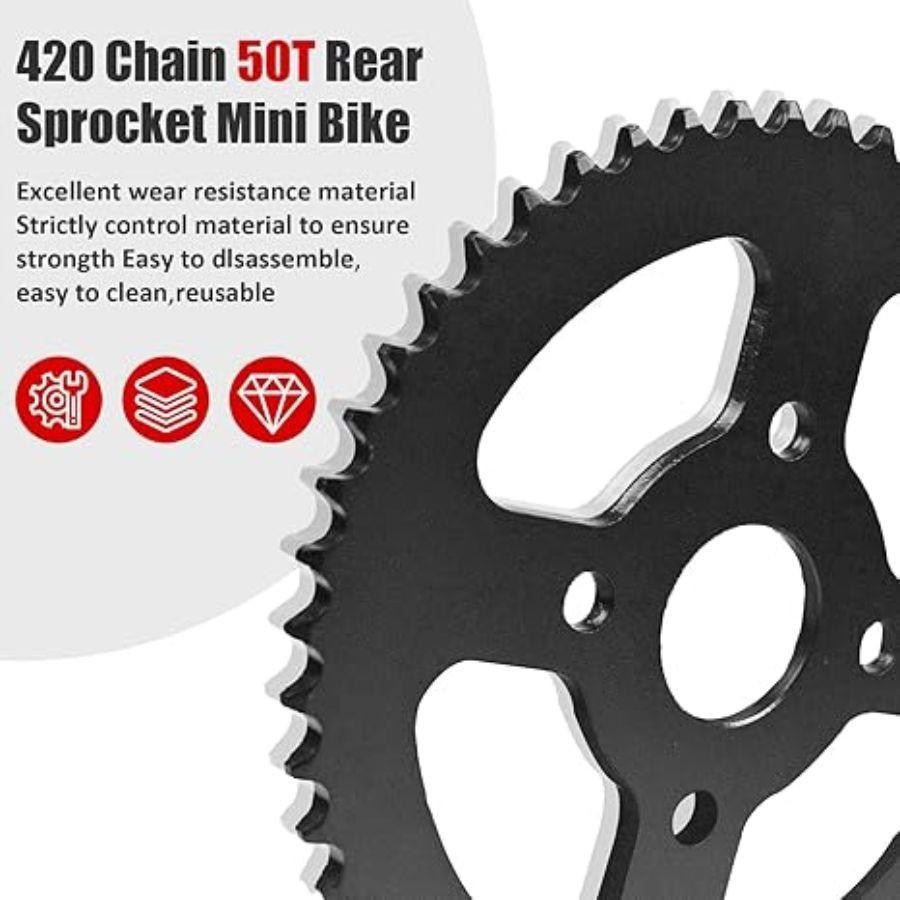 40/41/420 Chain 50T 40mm Rear Drive Sprocket for Go Kart Parts