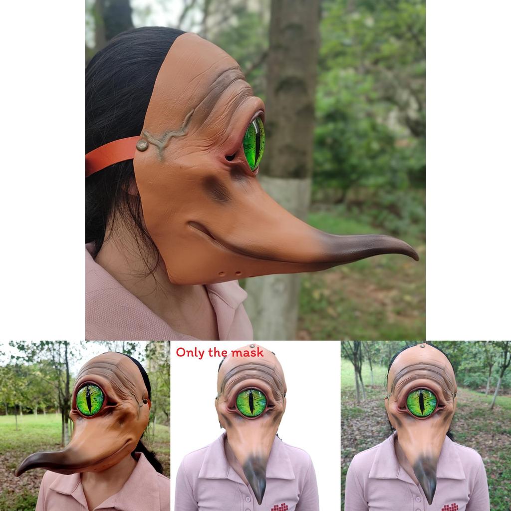 One Eyed Monster With A Long Mouth Monster Latex Mask For Halloween Party And Cosplay Events